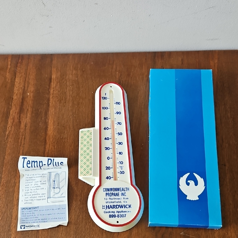 Vintage Marco Advertising Thermometer Commonwealth Propane Wakefield, VA USA
